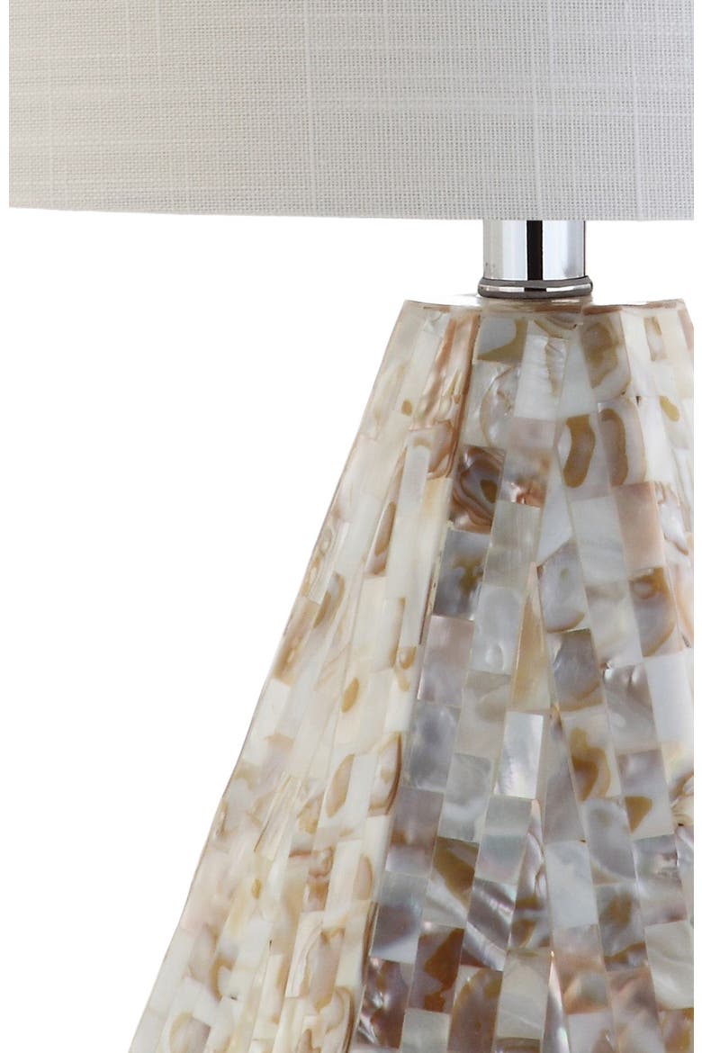 Isabella 21" Seashell LED Table Lamp, Natural Ivory, Alternate, color, Natural/Ivory