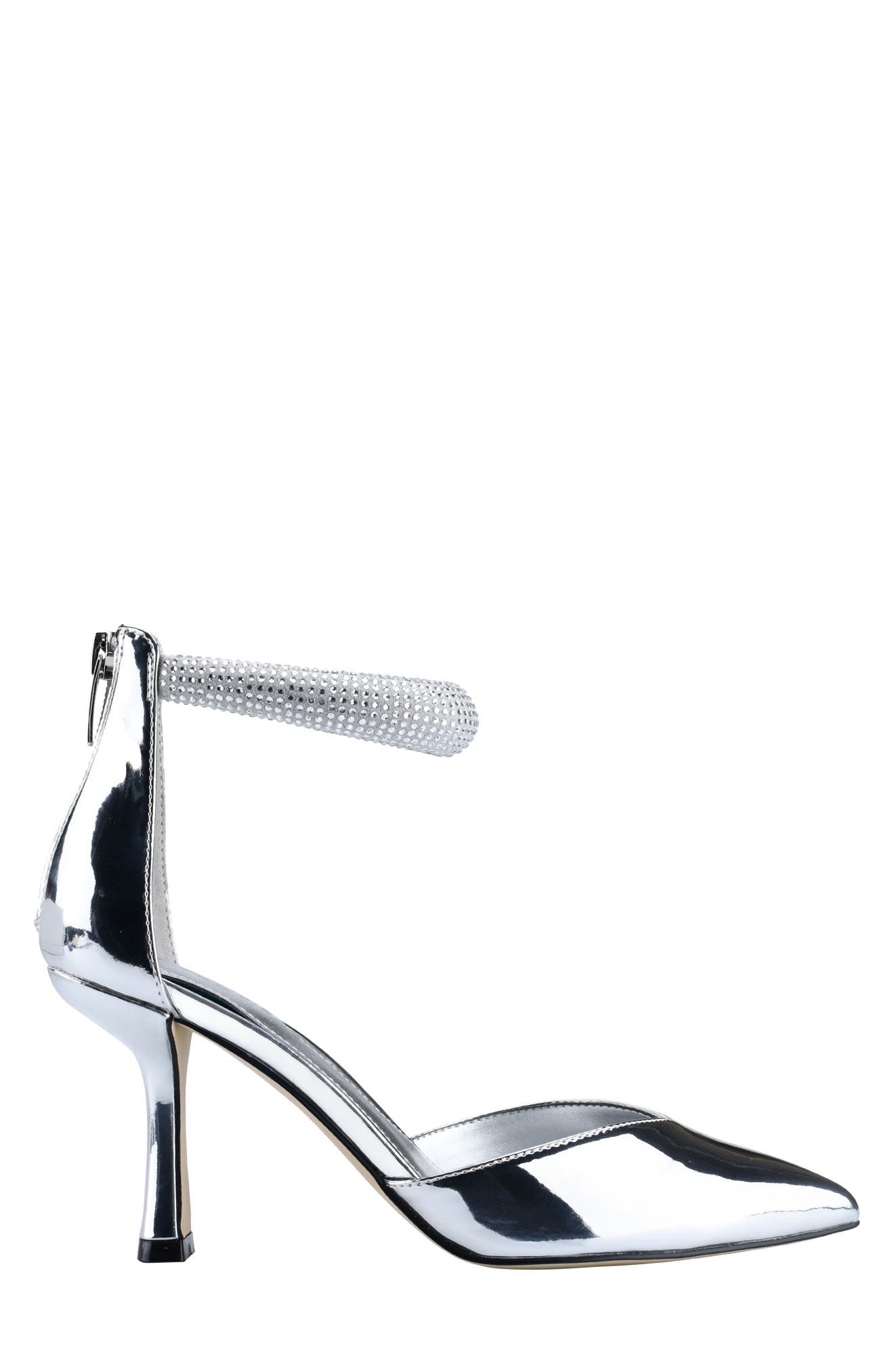 Marc Fisher Reneta Rhinestone Embellished Ankle Strap Pump, Alternate, color, 