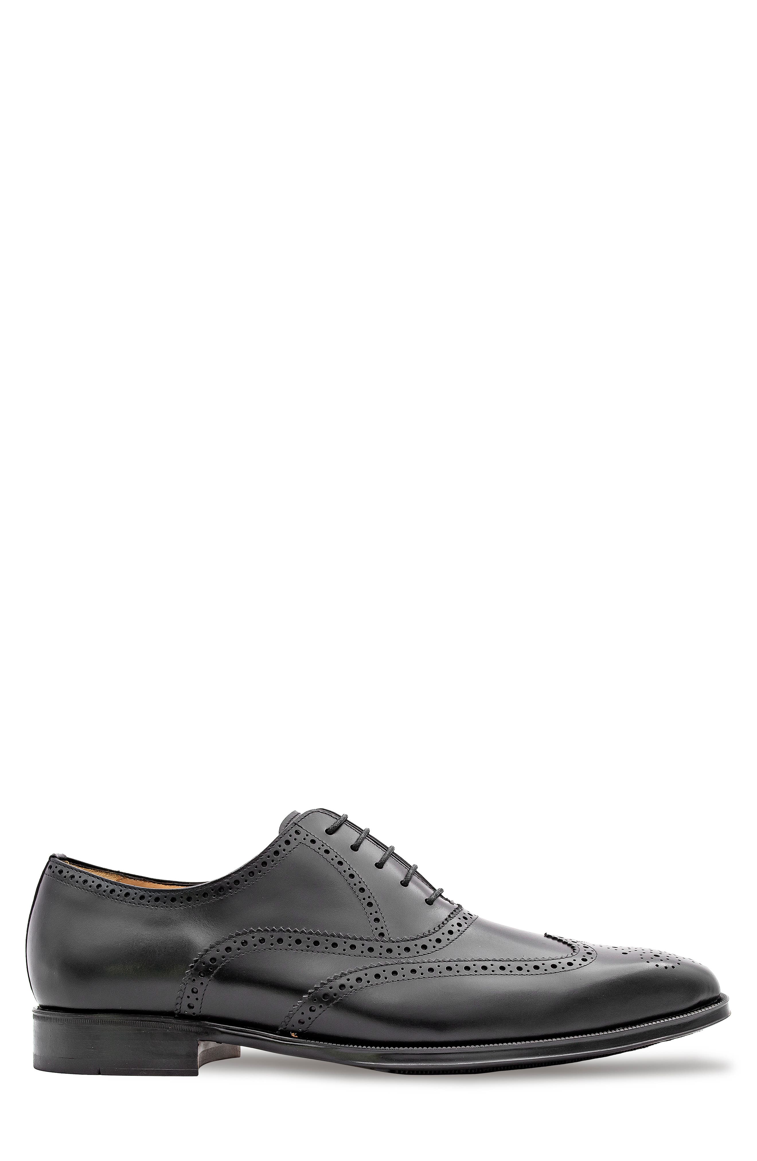 Mezlan Galco Wingtip Oxford, Alternate, color, Black