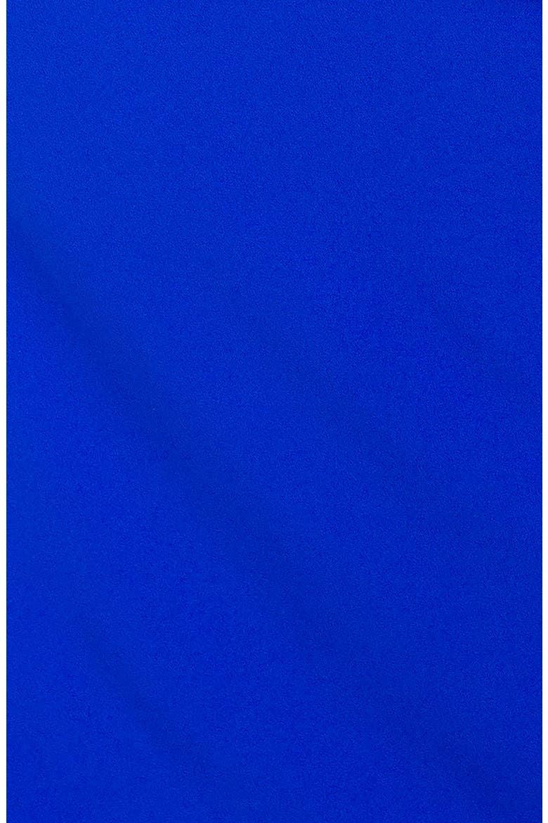 Convertible Shoulder Belted Peplum Midi Dress, Alternate, color, ROYAL BLUE