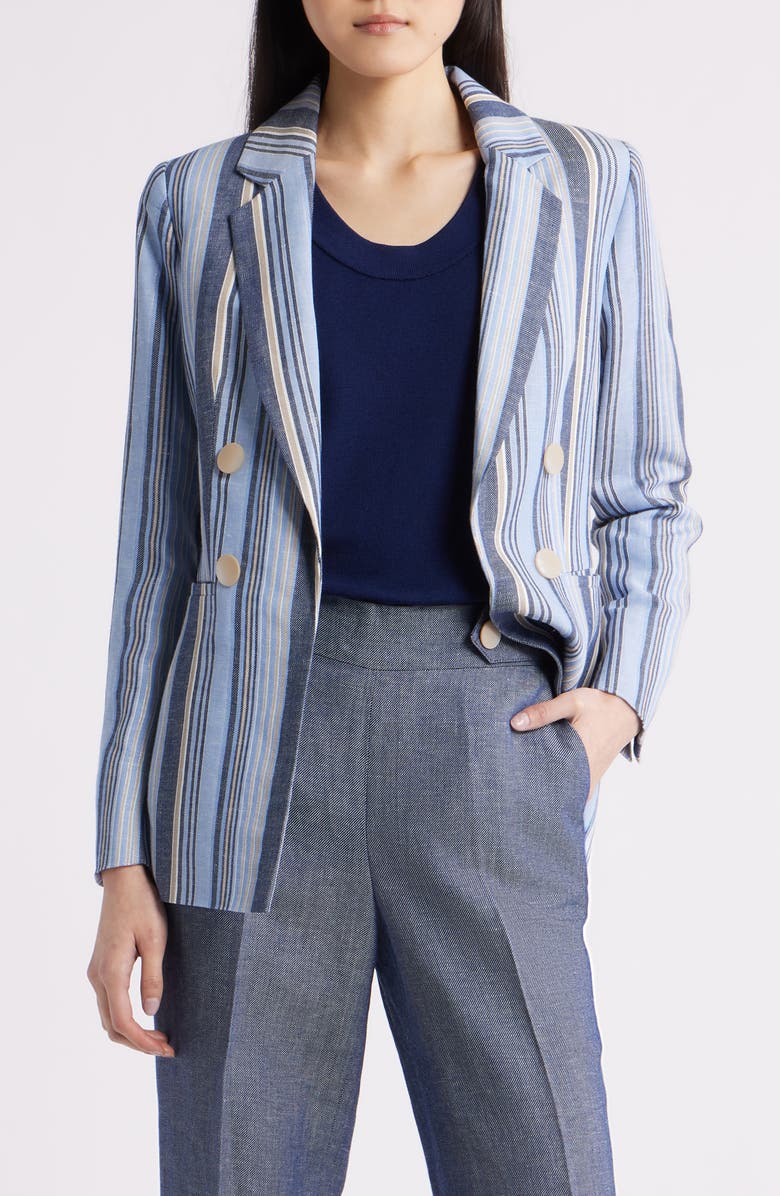 Anne Klein Stripe Blazer, Main, color, 