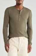 John Varvatos Pascal Waffle Long Sleeve Henley