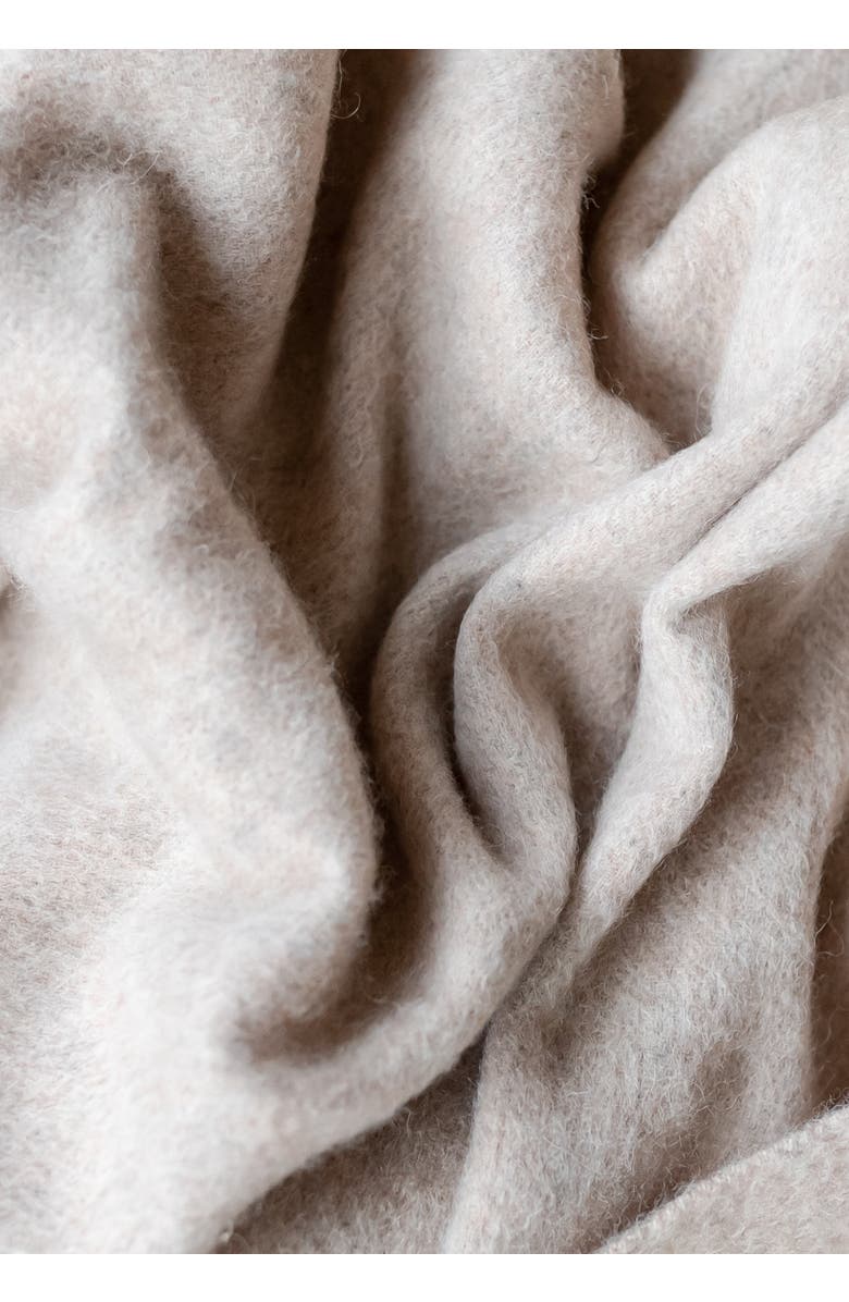 TBCo Lamsbwool Baby Blanket, Alternate, color, Oatmeal Melange