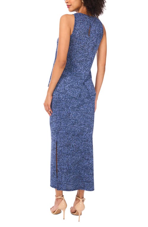 Vince Camuto Sleeveless Jacquard Tank Top In Blue