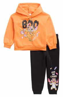 Children's Apparel Network x Disney® Kids' Stitch Boo Fleece Hoodie & Joggers Set