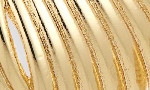 Panacea Gold Ridge Twist Hoop Earrings In Gold