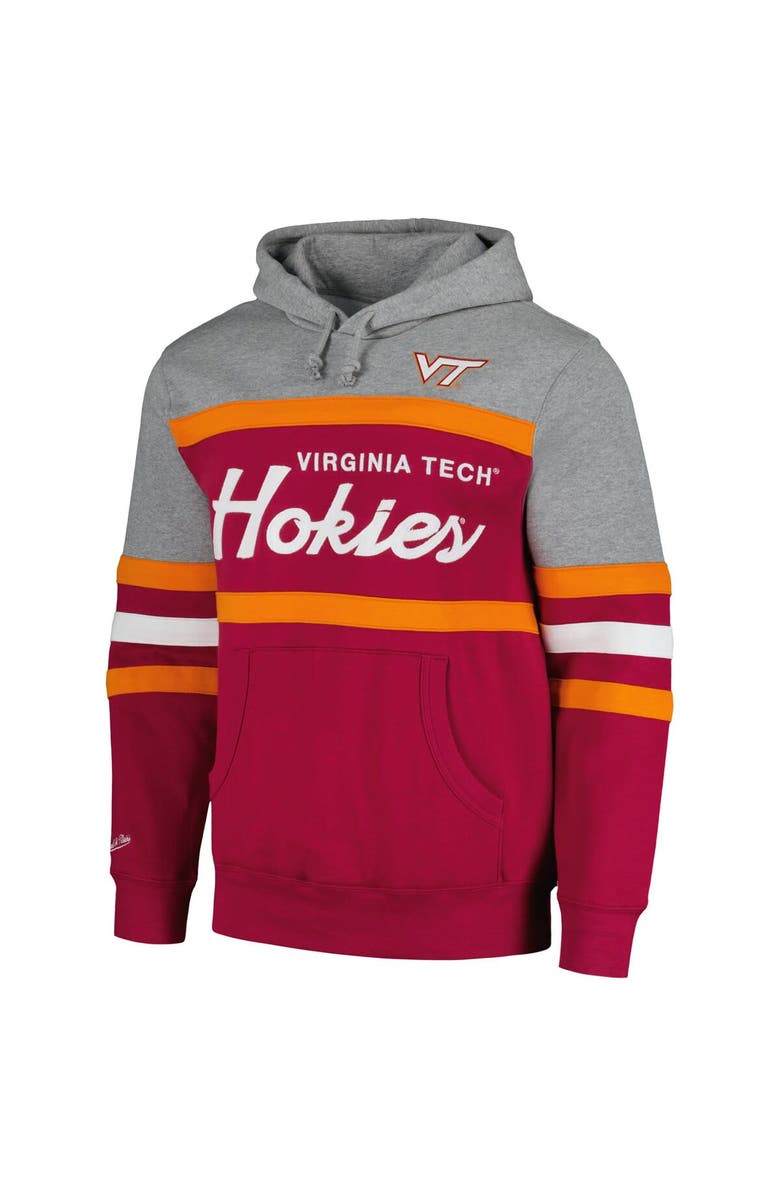 Mitchell & Ness Men's Mitchell & Ness Maroon Virginia Tech Hokies Head Coach Pullover Hoodie, Alternate, color, Maroon