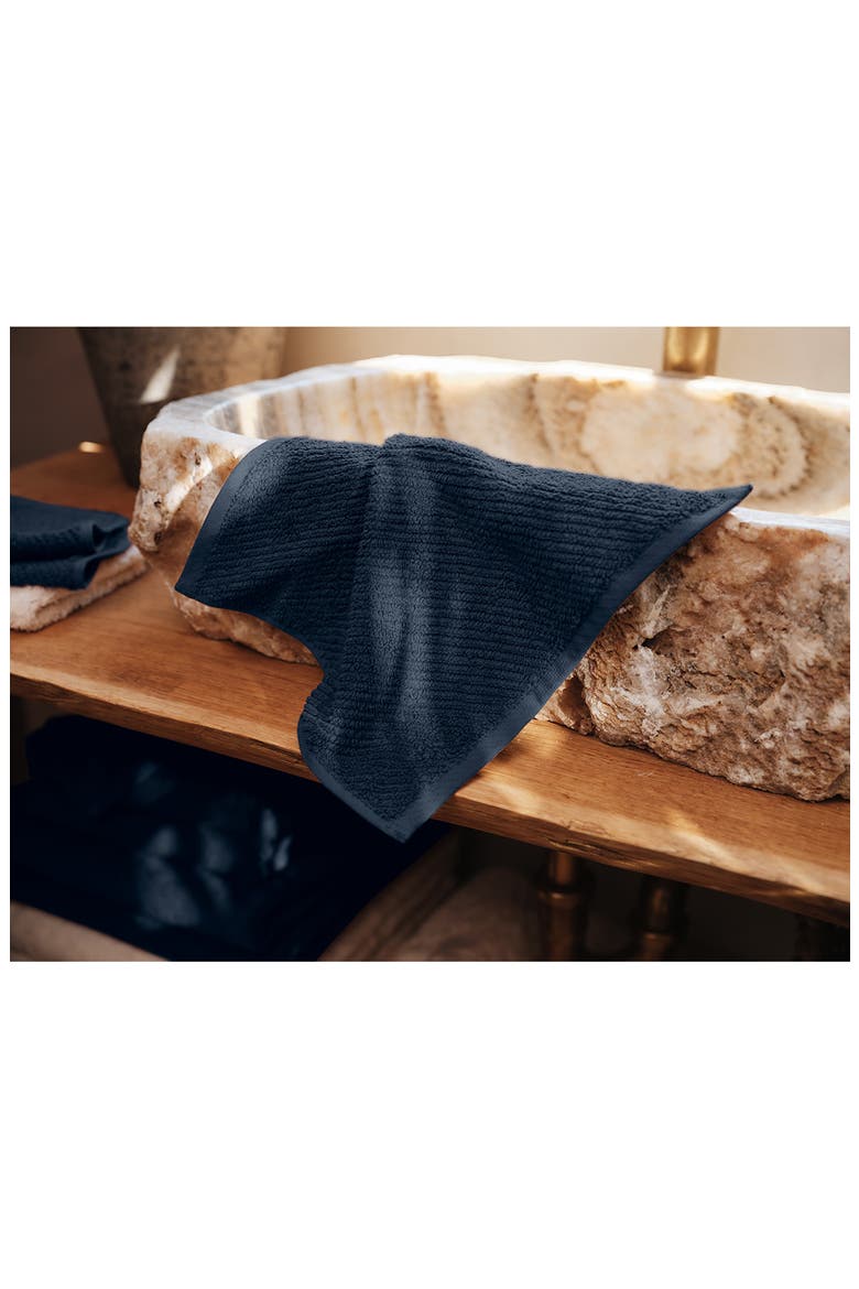 Air Weight® Organic Cotton Set of 6 Bath Towels, Alternate, color, MIDNIGHT INDIGO