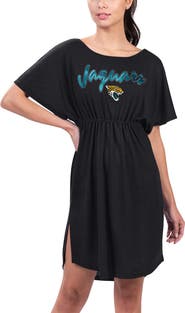 G-III 4HER BY CARL BANKS Women's G-III 4Her by Carl Banks Black Jacksonville Jaguars Versus Swim Cover-Up