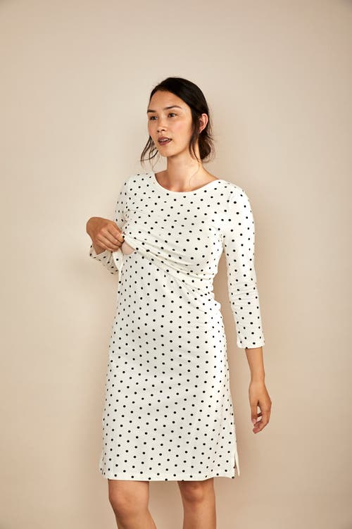 The Bshirt Womens 3/4 Sleeve Nursing Dress
