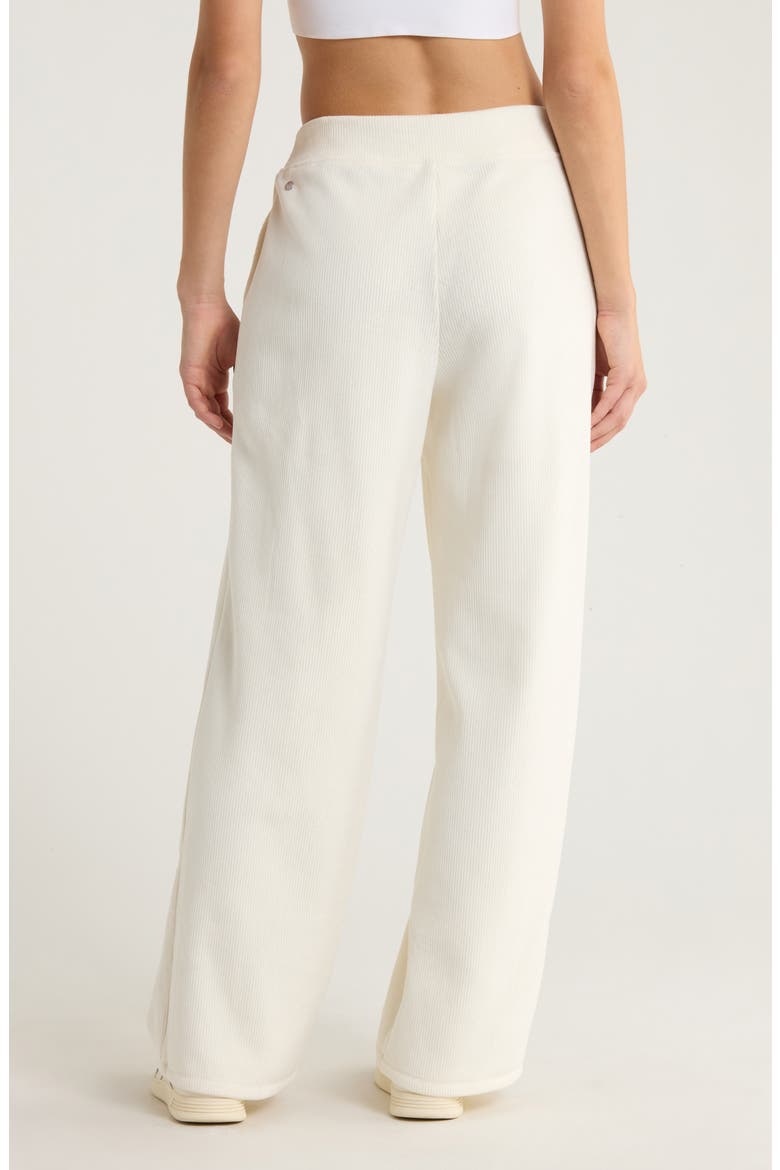 Plush Rib Pants, Alternate, color, IVORY EGRET