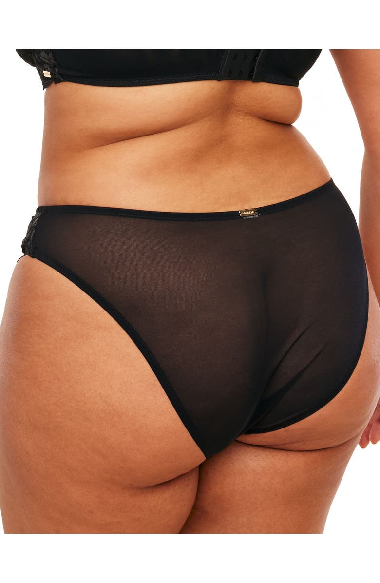 Adore Me Vicky Brazilian Panties, Alternate, color, Black