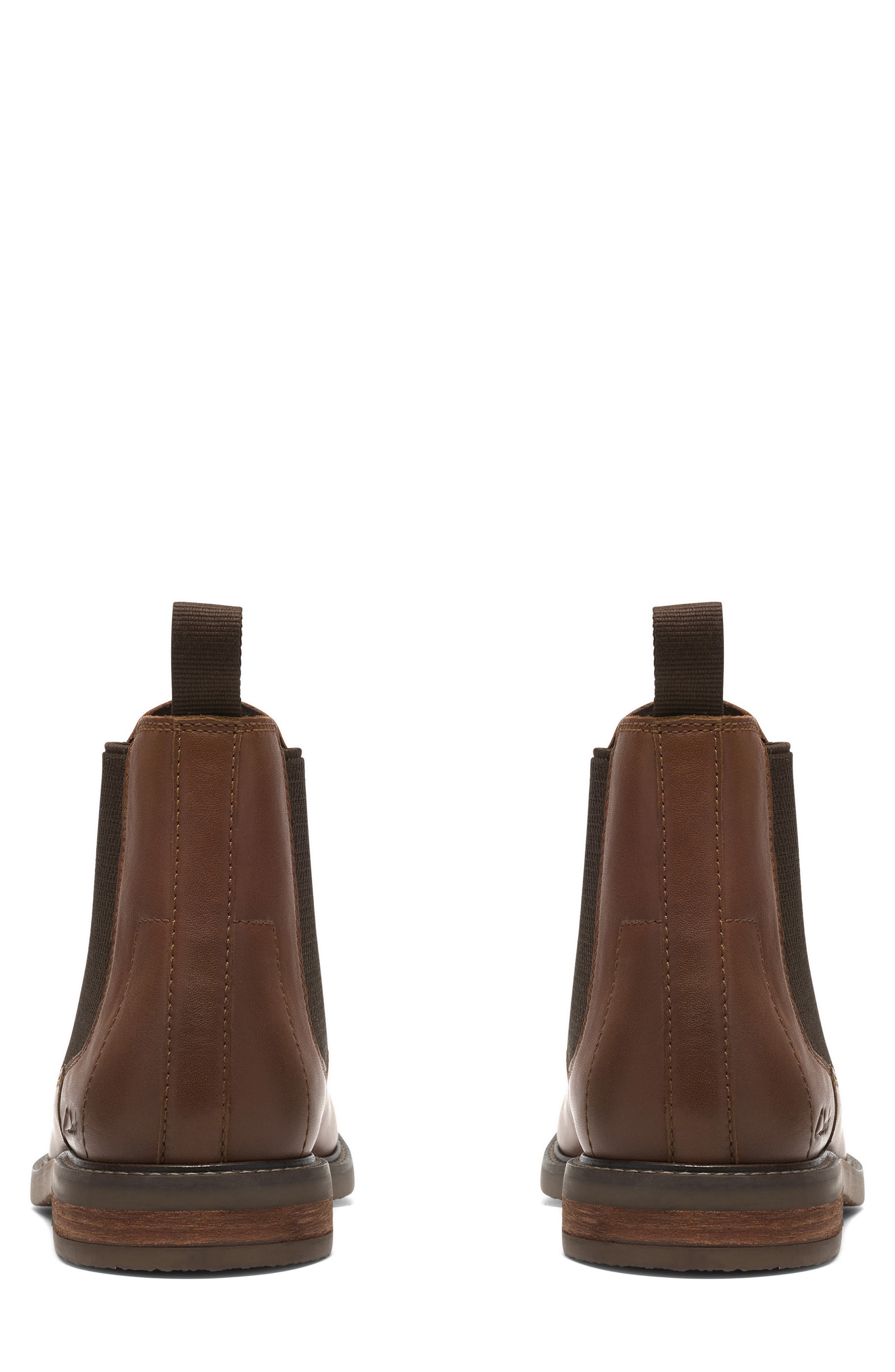 Jaxen Easy Leather Chelsea Boot, Alternate, color, DARK TAN LEA