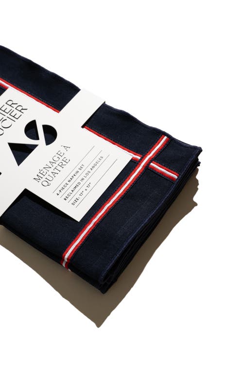 ATELIER SAUCIER ATELIER SAUCIER UNIVERSITY SET OF 4 NAPKINS 