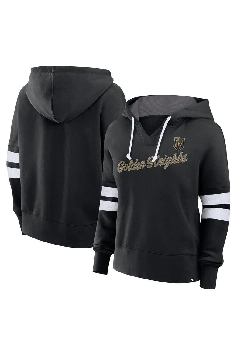 Women's Fanatics Black Vegas Golden Knights Seize Fleece Pullover Hoodie, Alternate, color, Black