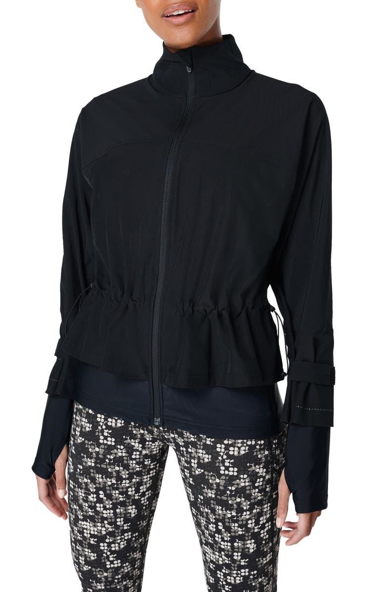 Sweaty Betty Fast Lane Running Jacket, Main, color, Black