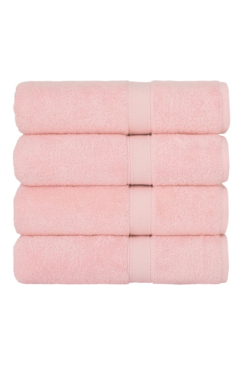Sinemis Terry Bath Towels - Set of 4, Main, color, PINK