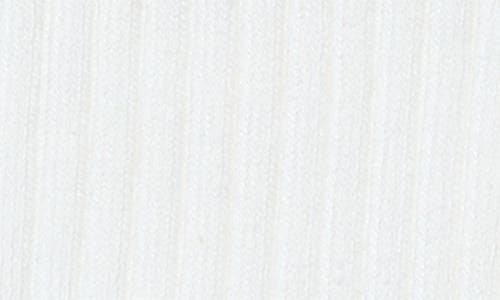 Stems Faux Pearl Cluster Rib Crew Socks In White