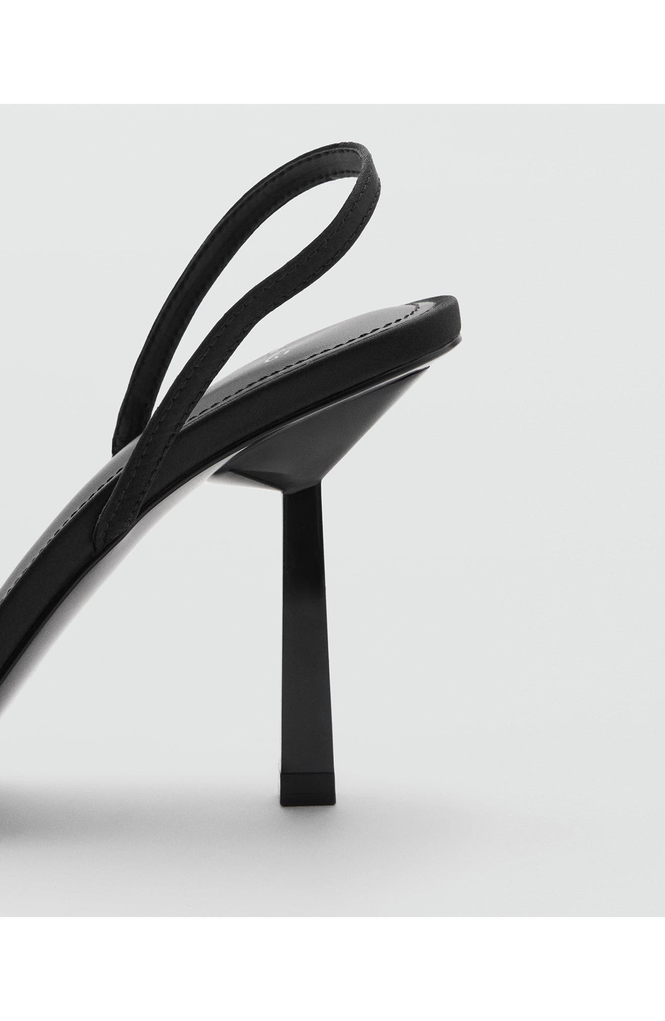 MANGO Slingback Sandal, Alternate, color, Black
