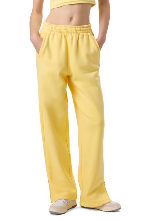 Fila X Hailey Oversize Crinkle Pants In Popcorn