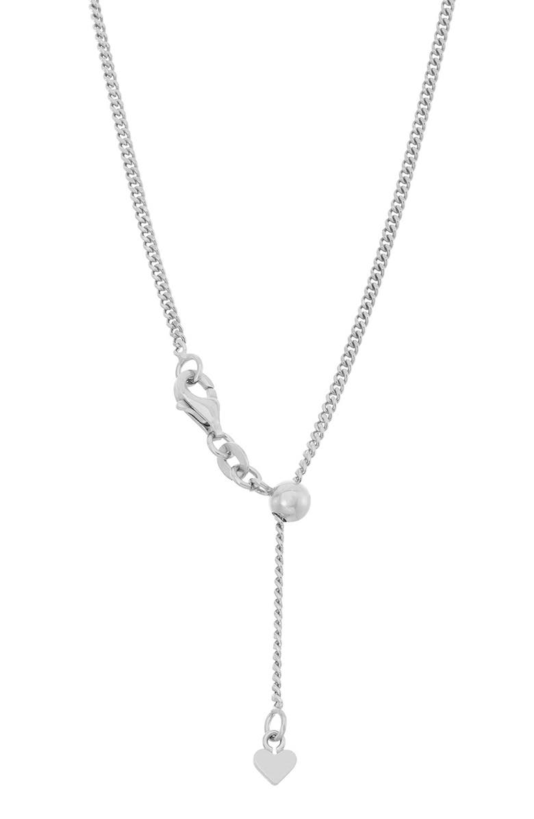 FZN Sterling Silver Curb Chain Necklace, Alternate, color, Silver