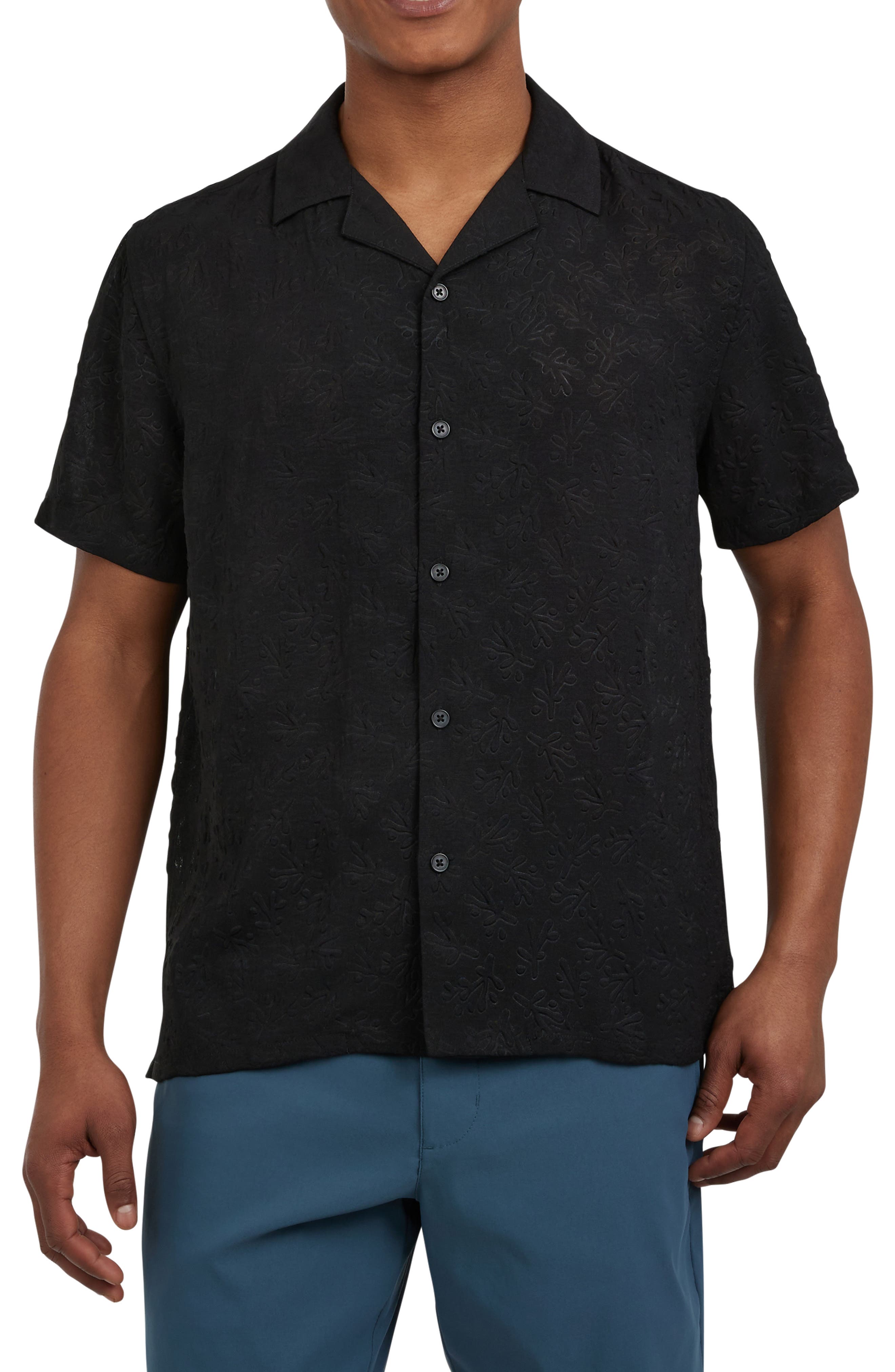 DKNY SPORTSWEAR Jacquard Camp Shirt