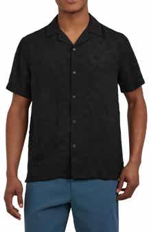 DKNY SPORTSWEAR Jacquard Camp Shirt