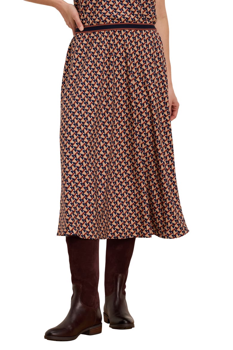 Transit Tiles Midi Skirt, Main, color, RED MULTI