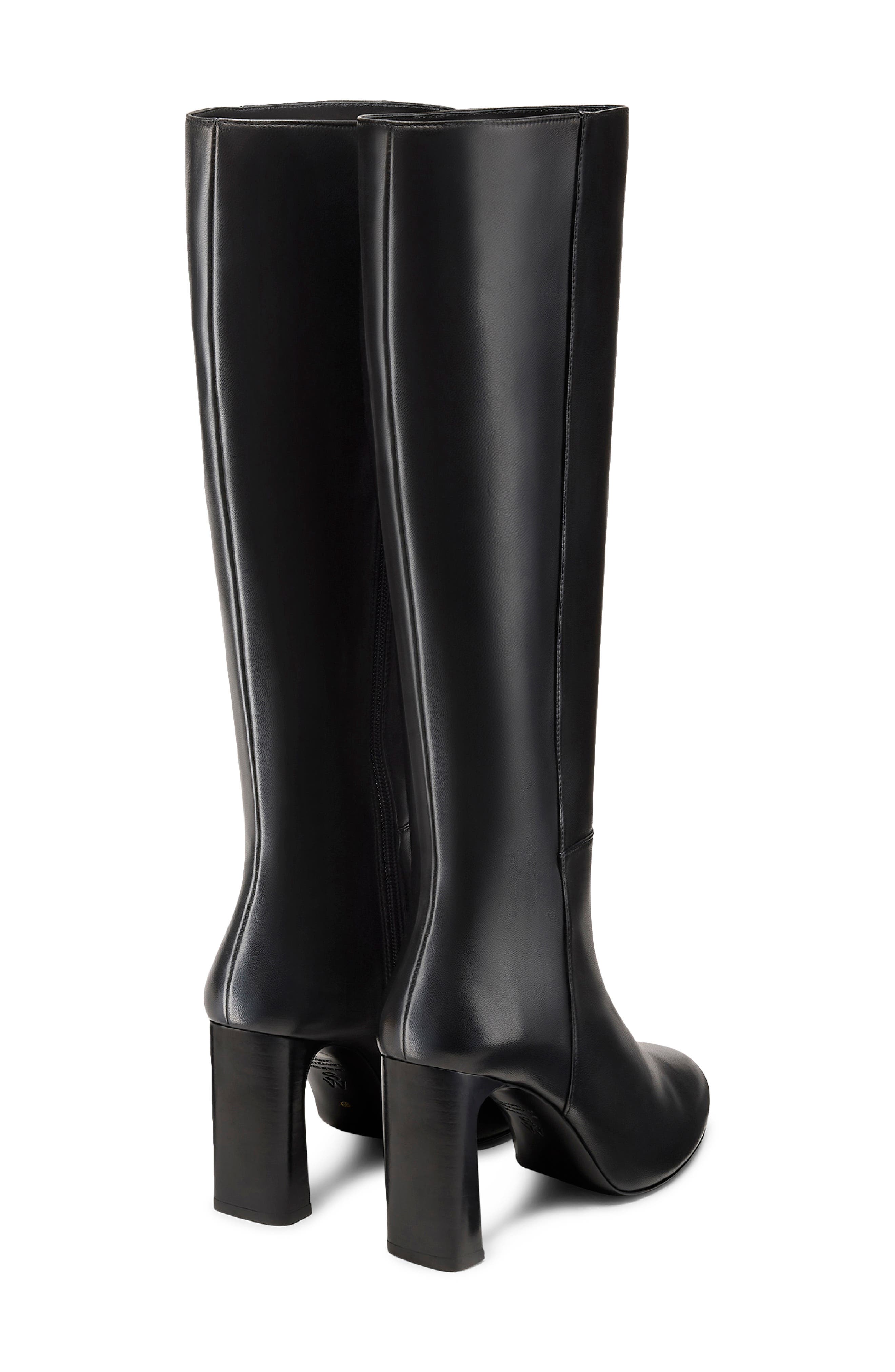 Stuart Weitzman Babette Platform Boot, Alternate, color, Black/ Black