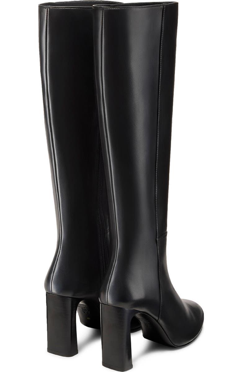 Stuart Weitzman Babette Platform Boot, Alternate, color, Black/ Black