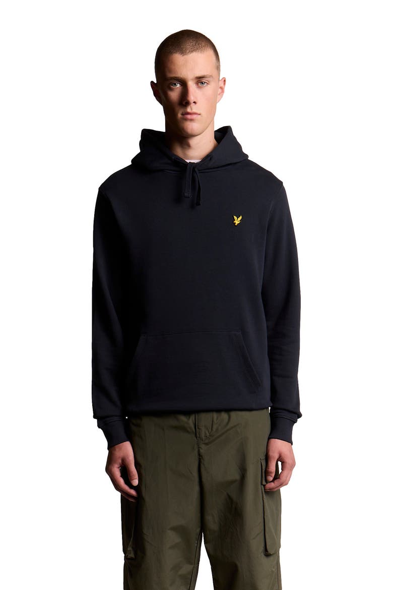 Long Sleeve Pull Over Hoodie, Alternate, color, Dark Navy