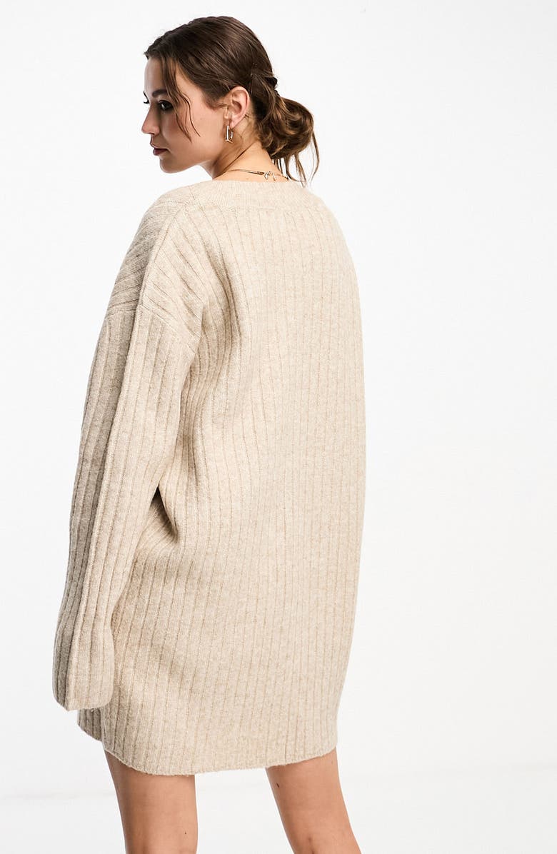 ASOS DESIGN Rib Sweater Dress, Alternate, color, 