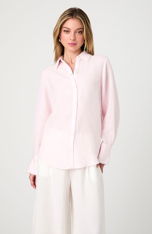 French Connection Birdie Oversize Linen Blend Button-up Shirt