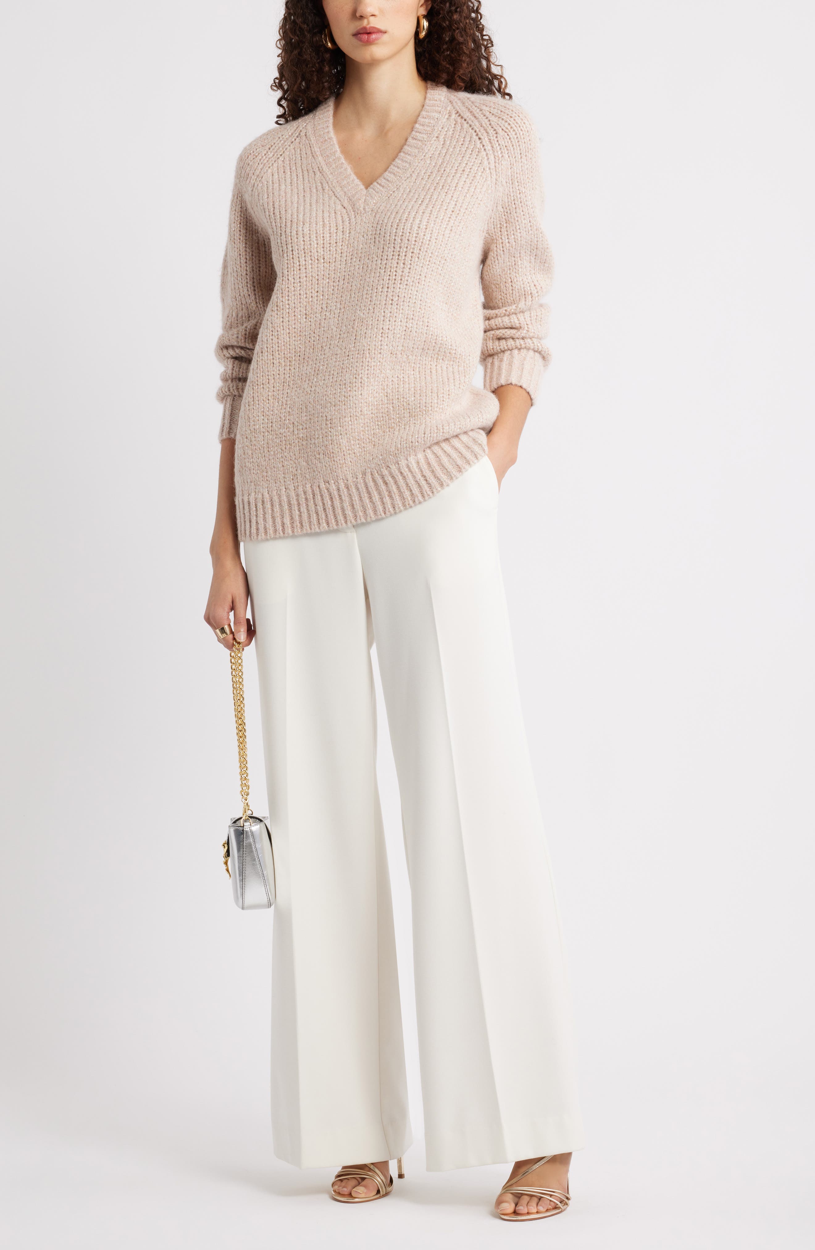 Sparkle V-Neck Sweater - image 4