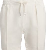 Ralph Lauren Purple Label Hand Tailored Drawstring Linen Shorts