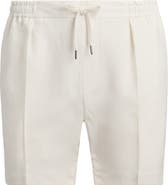 Ralph Lauren Purple Label Hand Tailored Drawstring Linen Shorts