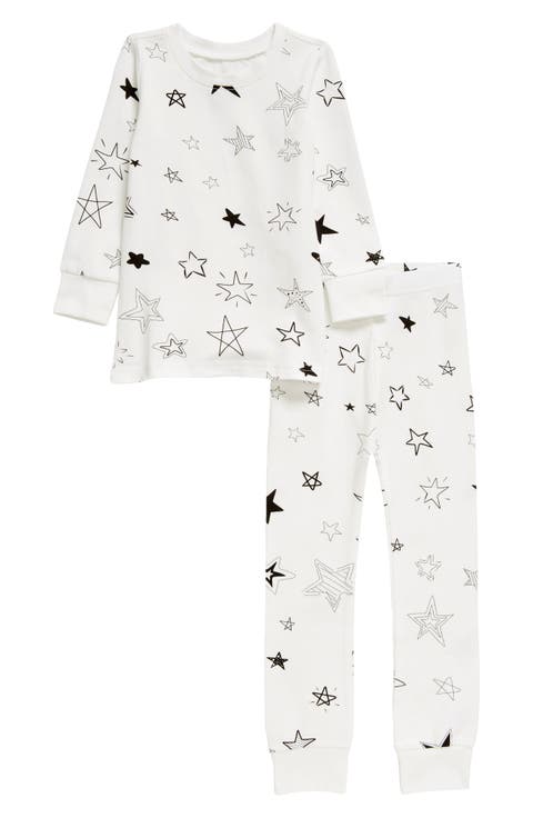 Kids Organic Two-Piece Pajama Set in Stars