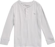 abercrombie kids Kids' Long Sleeve Waffle Knit Henley Top