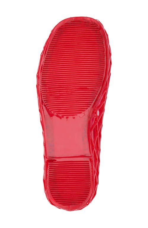 Coconuts By Matisse Marlow Jelly Ballet Flat In Red