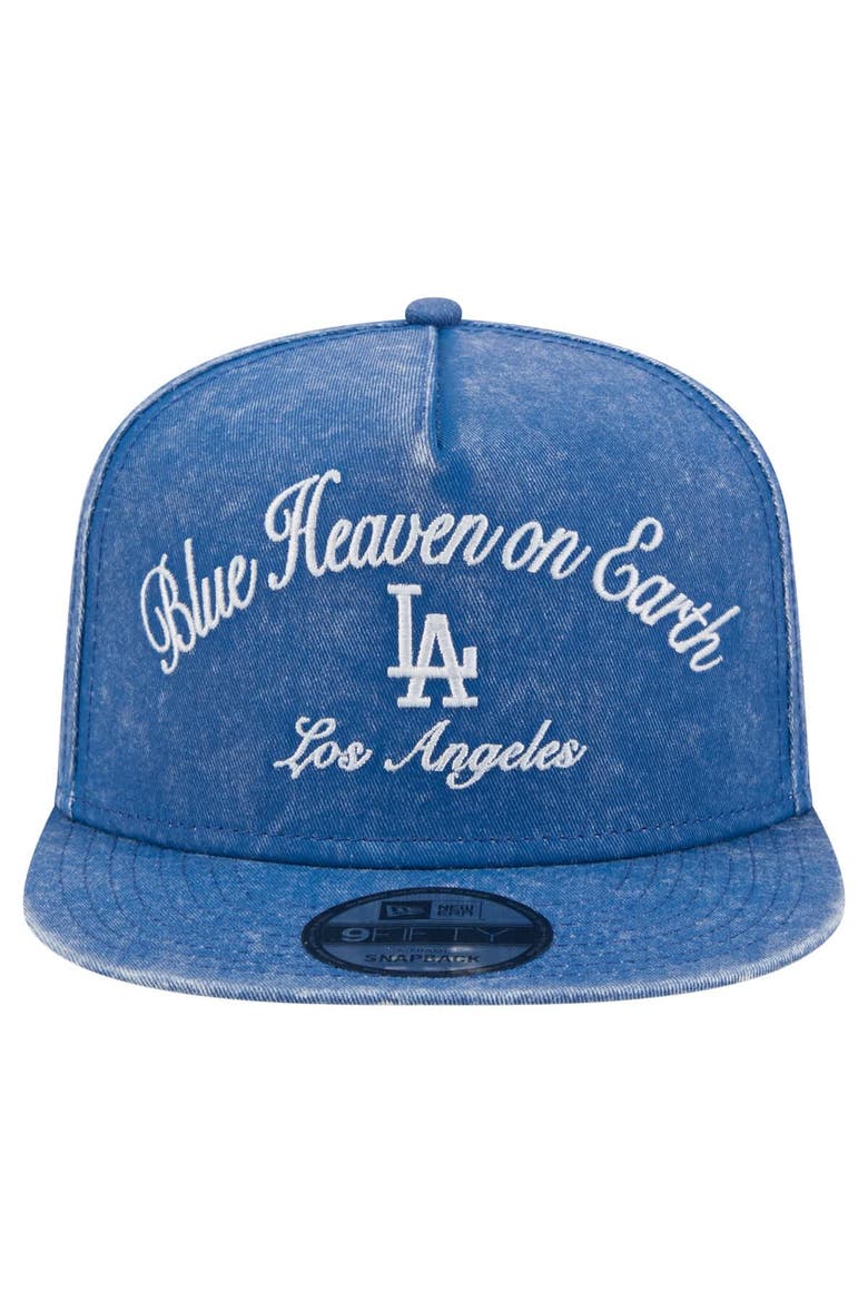 Men's New Era Royal Los Angeles Dodgers City Slogan A-Frame 9FIFTY Snapback Hat, Alternate, color, Royal