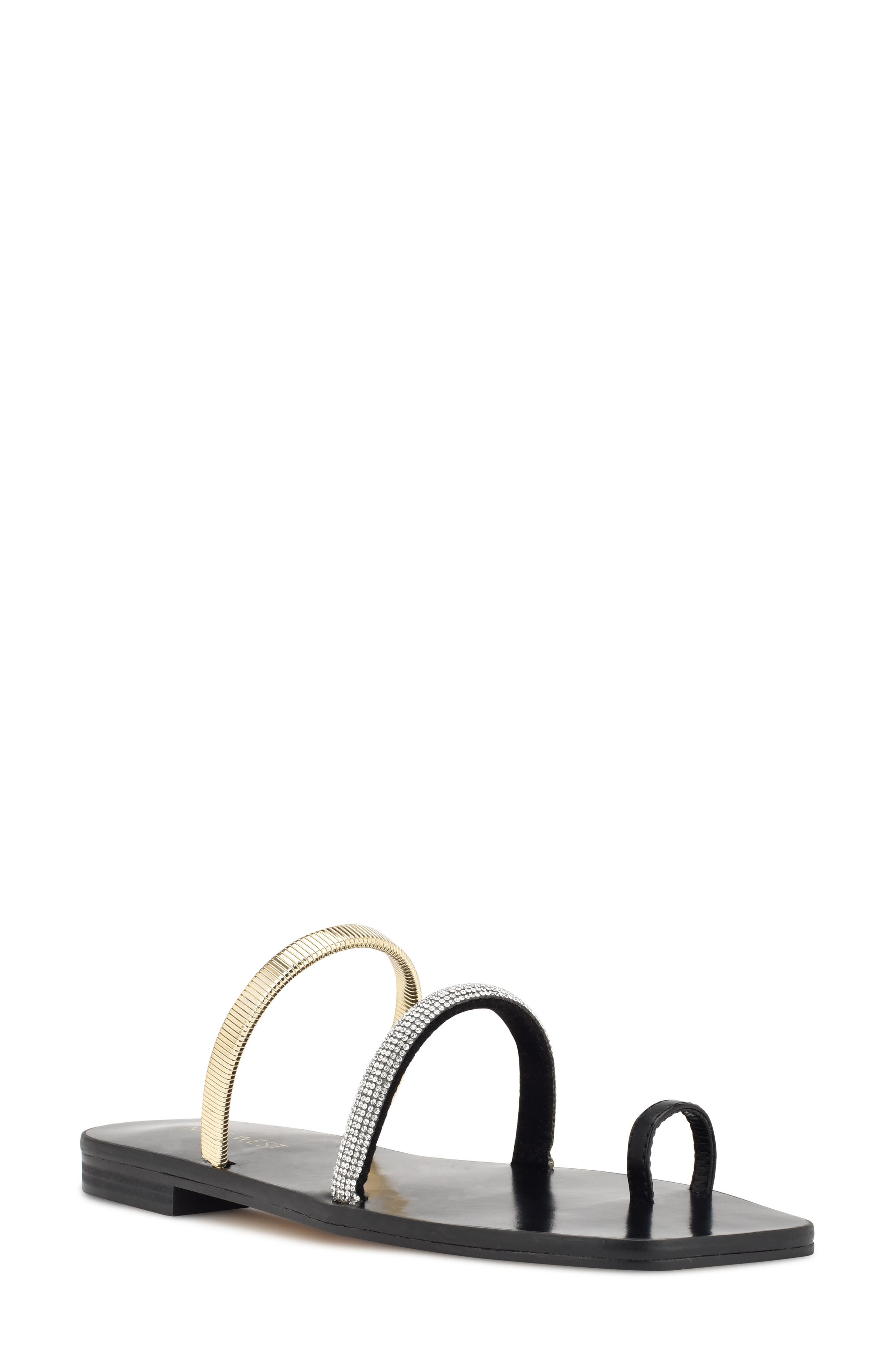 Nine West Mavis Toe Loop Slide Sandal, Main, color, 