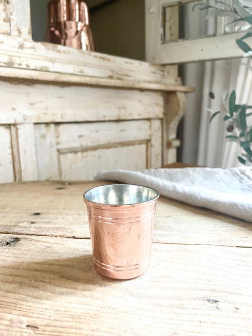 Coppermill Kitchen Vintage Inspired Copper Shot Glass Set/4 In Copper
