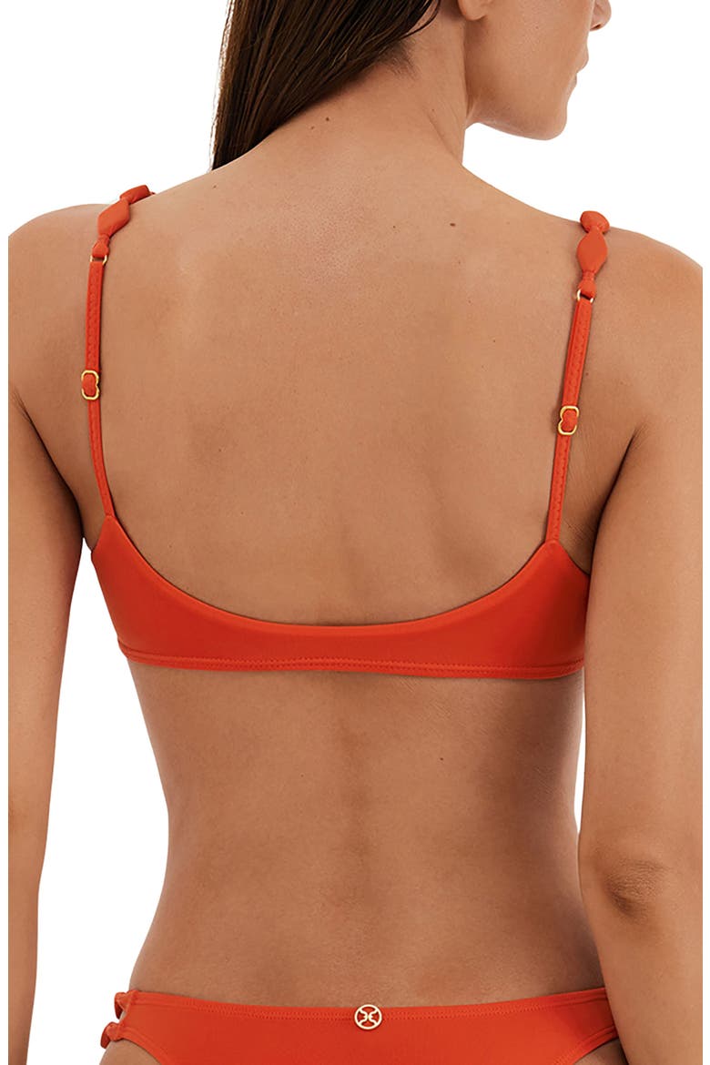 Alexa Vivian Bikini Top, Alternate, color, ORANGE
