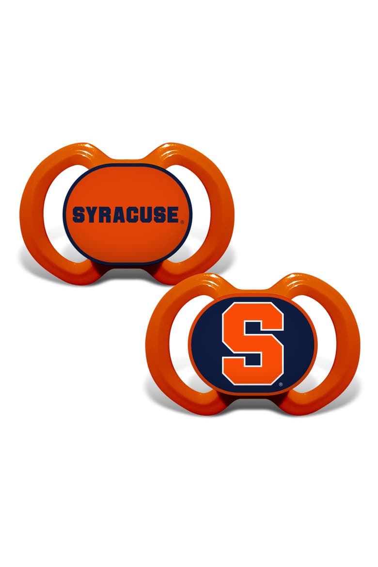 Syracuse Orange Pacifier 2-Pack, Main, color, Multicolor