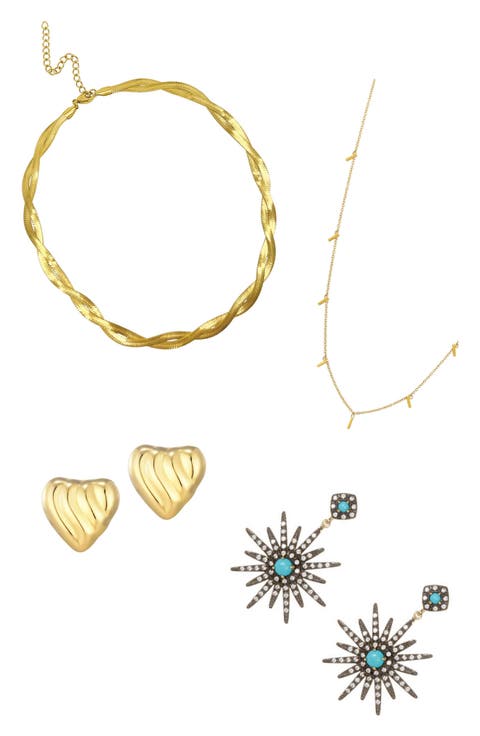 4-Piece Earring and Necklace Set