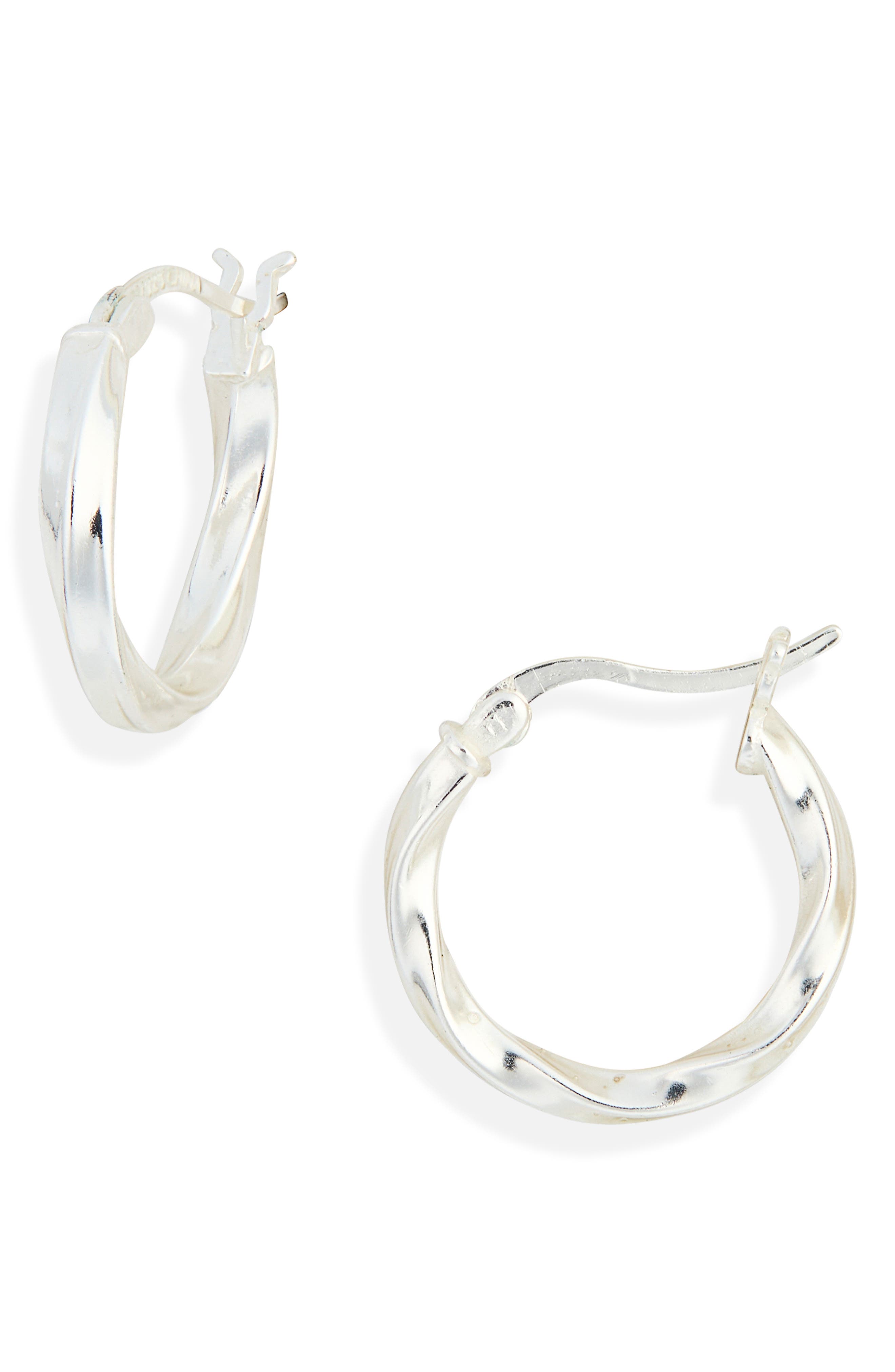 Small Twisted Hoop Earrings