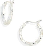 ARGENTO VIVO Small Twisted Hoop Earrings