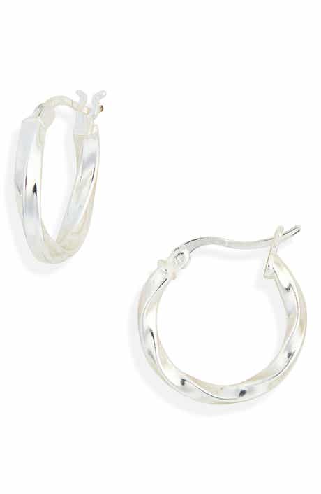 Small Twisted Hoop Earrings