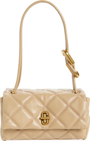 Marc Jacobs The Mini Dual Chain Diamond Quilted Leather Shoulder
