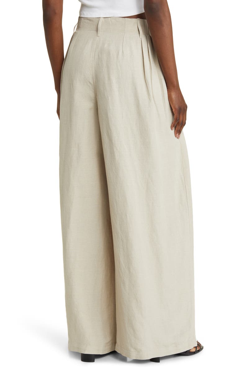 Madewell Pleated Super Wide Leg Pants, Alternate, color,
